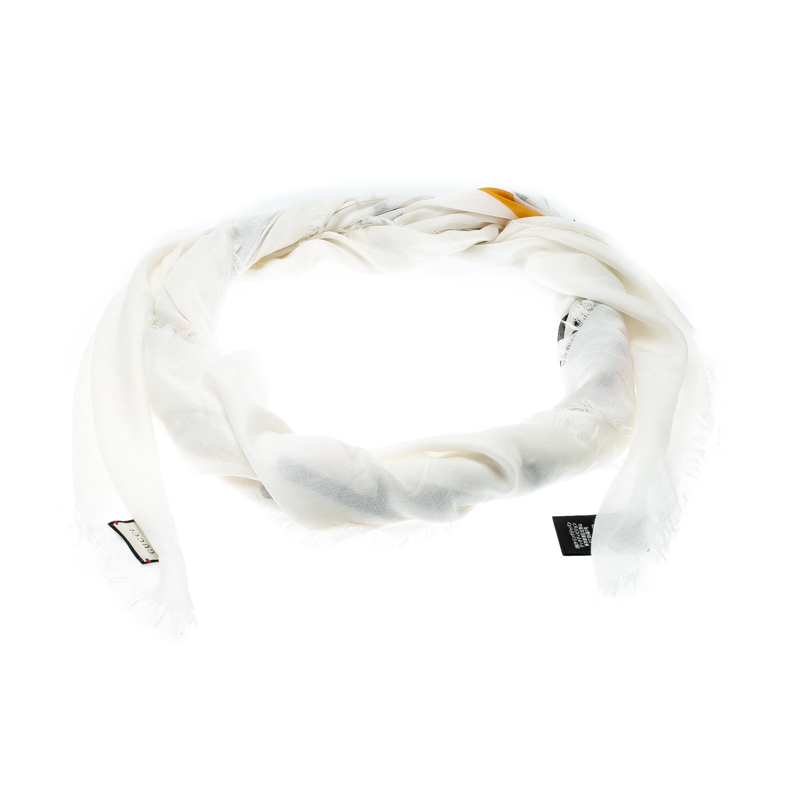 Off-White Logo-Print Modal Scarf