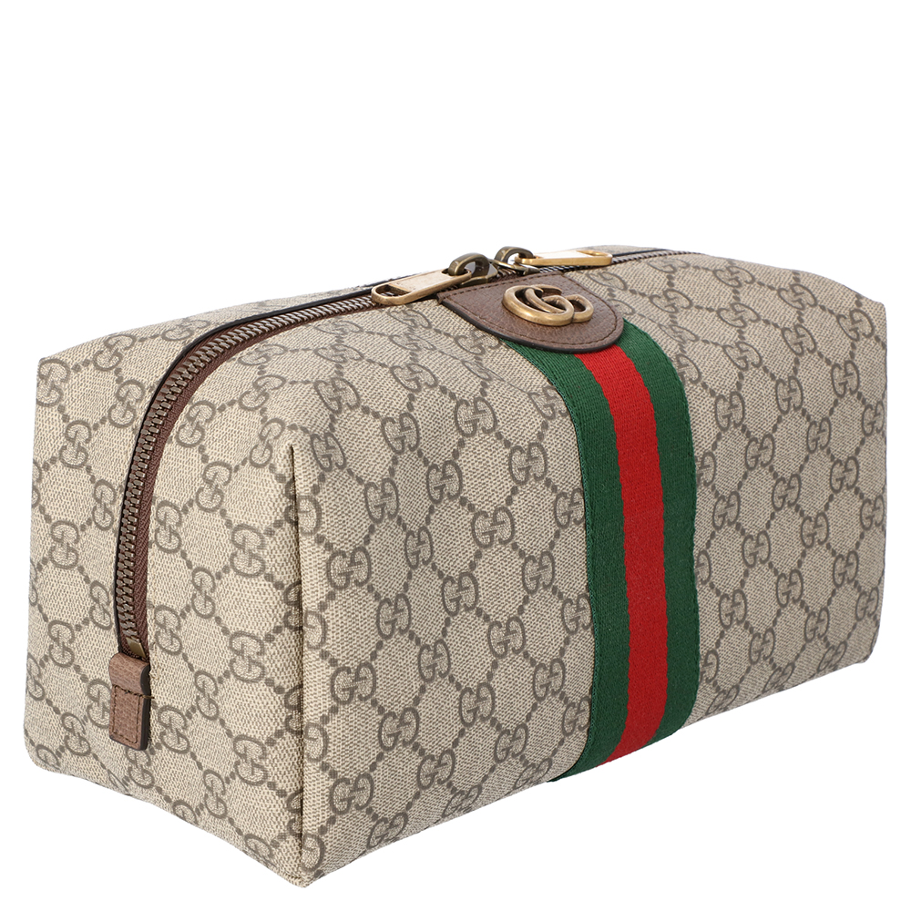 

Gucci Beige/Brown GG Canvas Ophidia Pouch