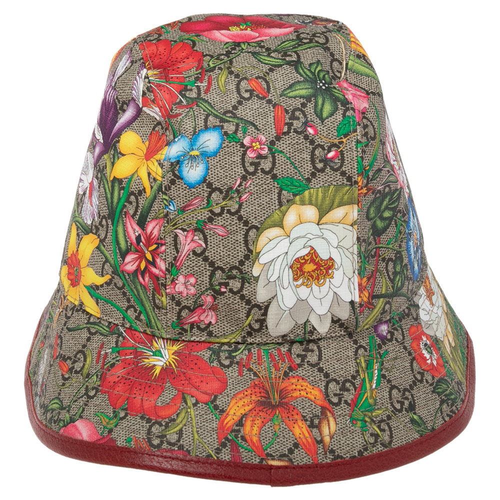 

Gucci Multicolor GG Flora Print Fedora