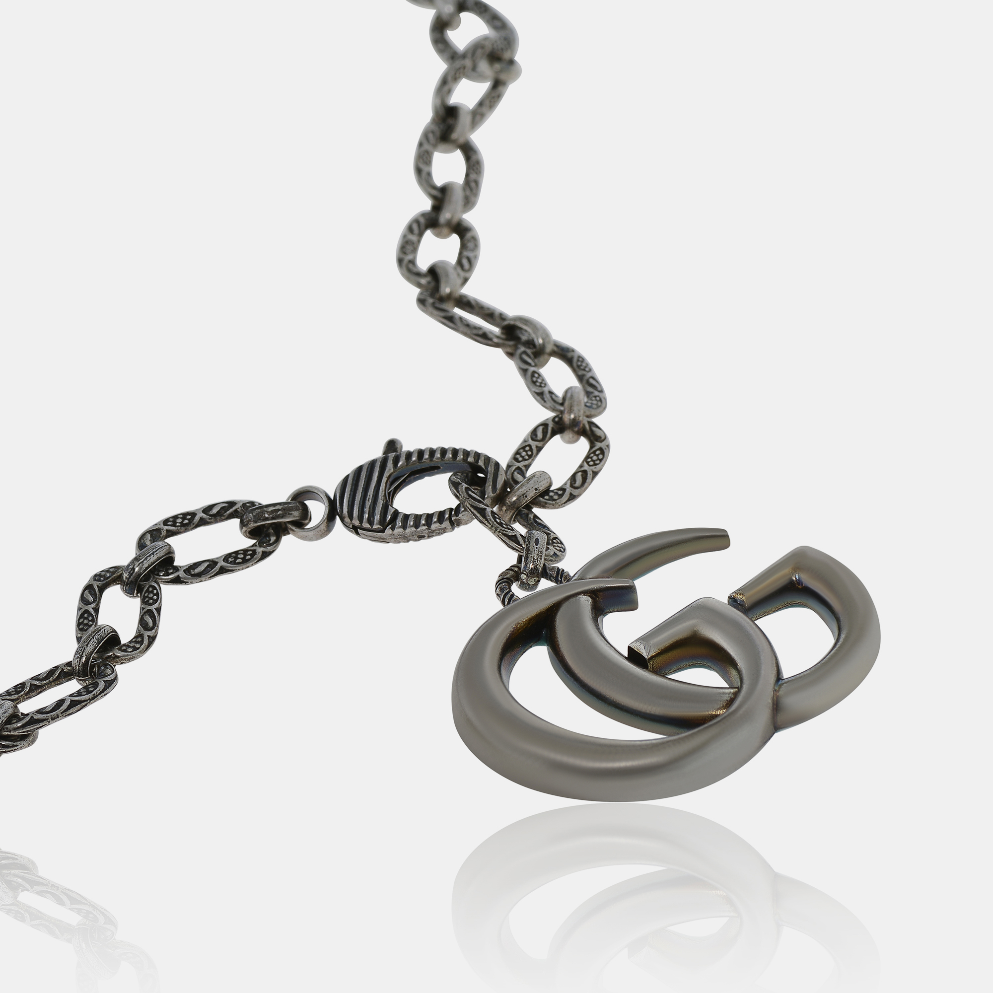 

Gucci GG Marmont Sterling Silver Zirconia Pendant Necklace