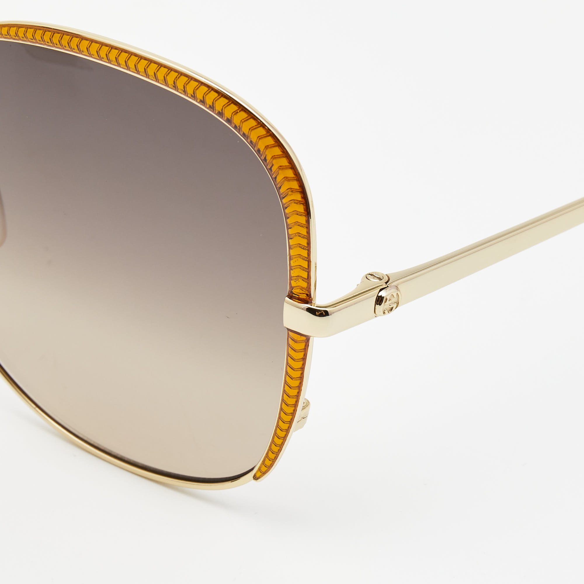 

Gucci Brown/Gold Gradient Oversized Sunglasses