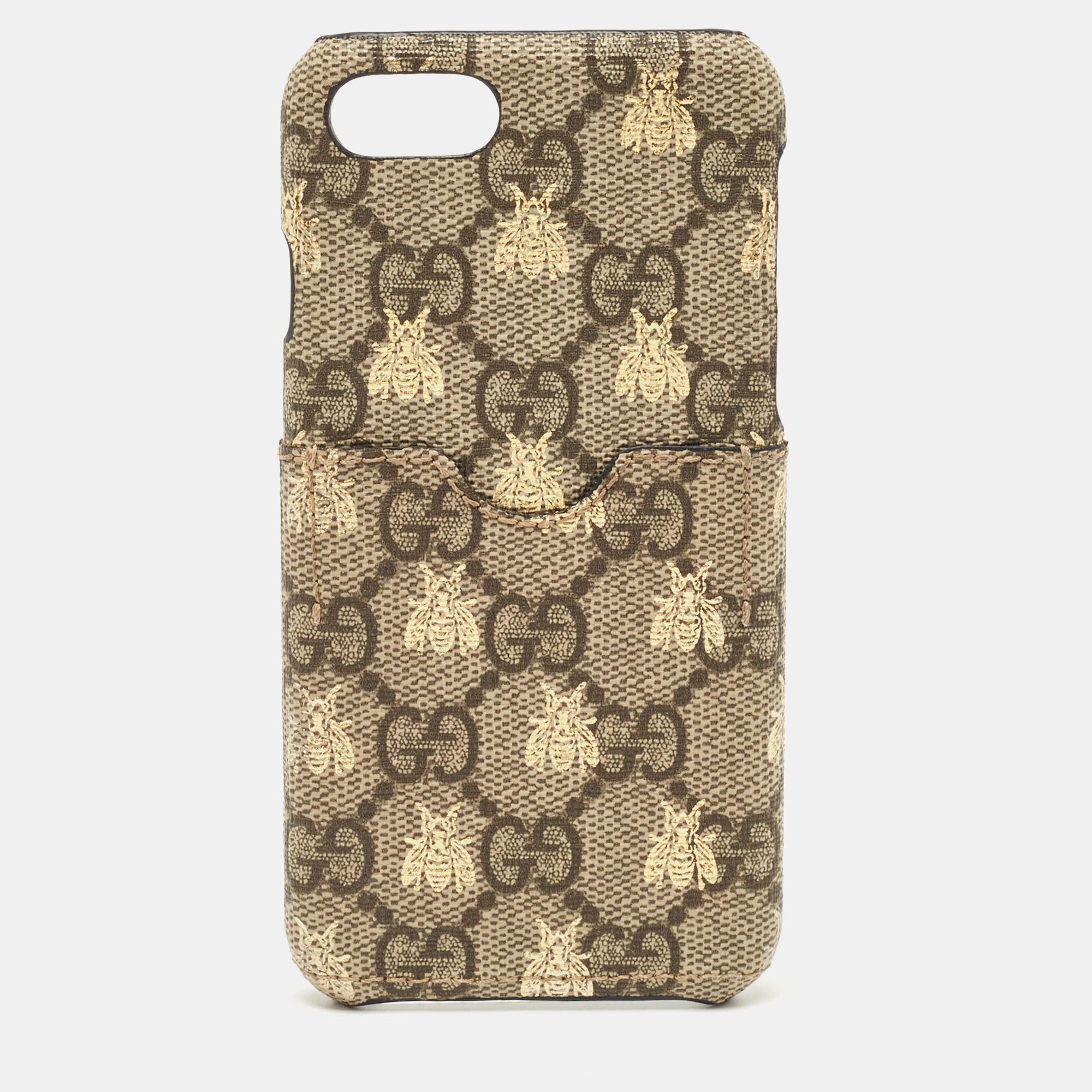 

Gucci Beige GG Supreme Canvas Bee iPhone 7 Plus/8 Case
