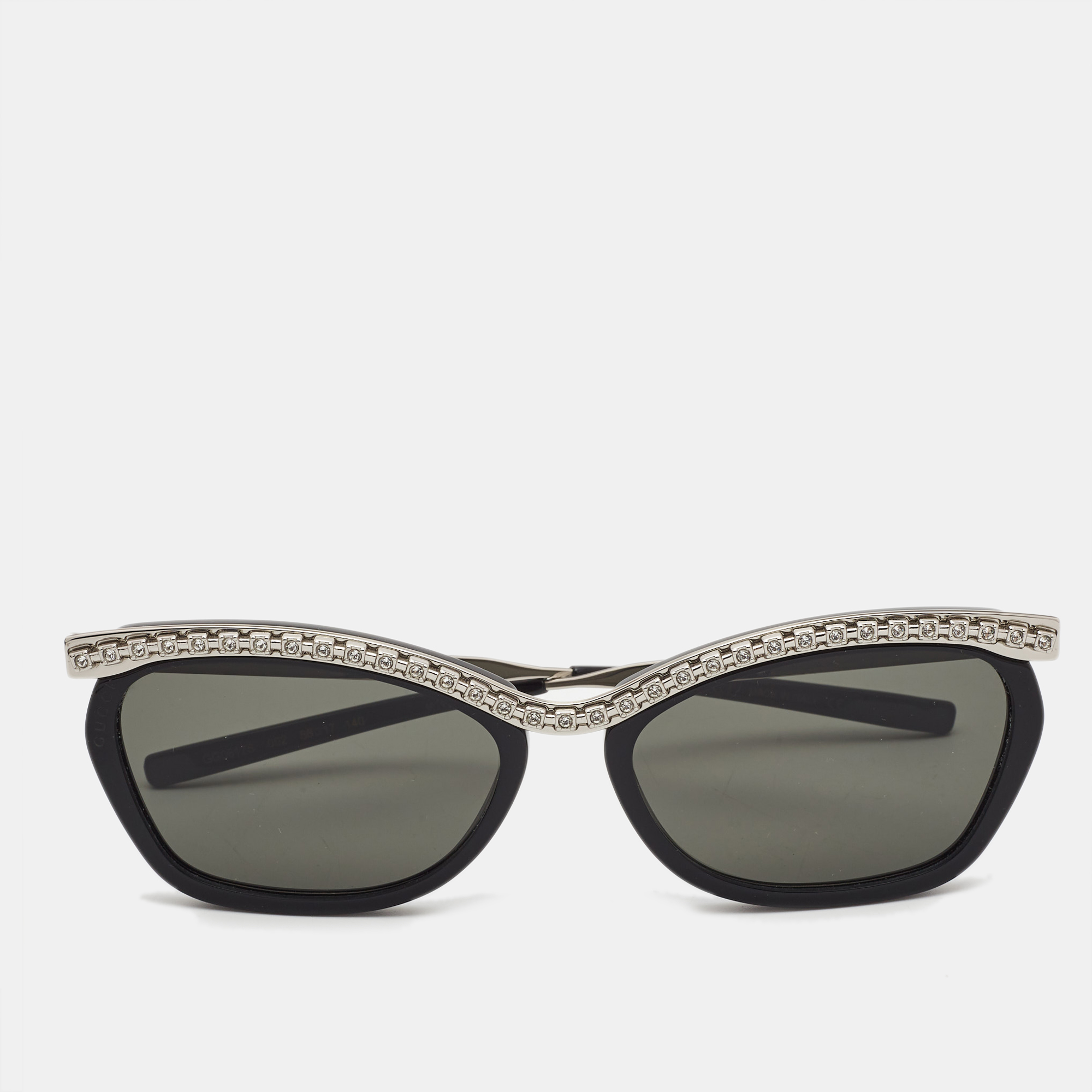

Gucci Black/Silver GG0617S GG Crystals Cat Eye Sunglasses