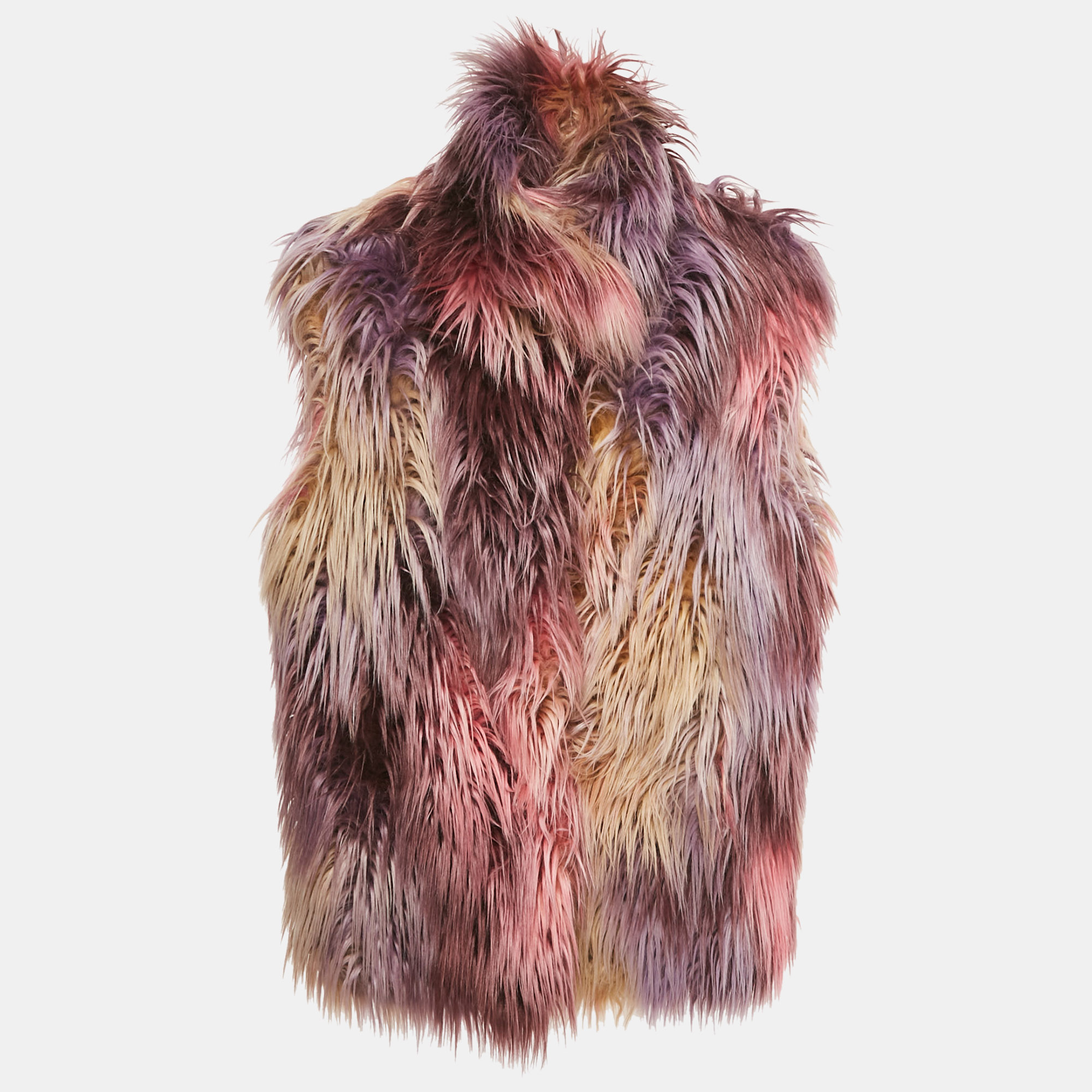 Click to view more detailed imagery on our partner's website Pre-owned Gucci Pink Faux Fur Sleeveless Jacket S