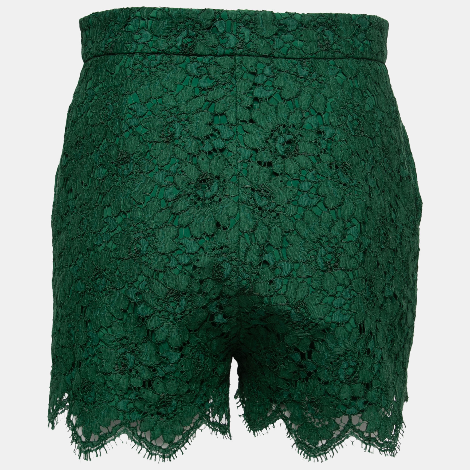 

Gucci Green Floral Lace Shorts