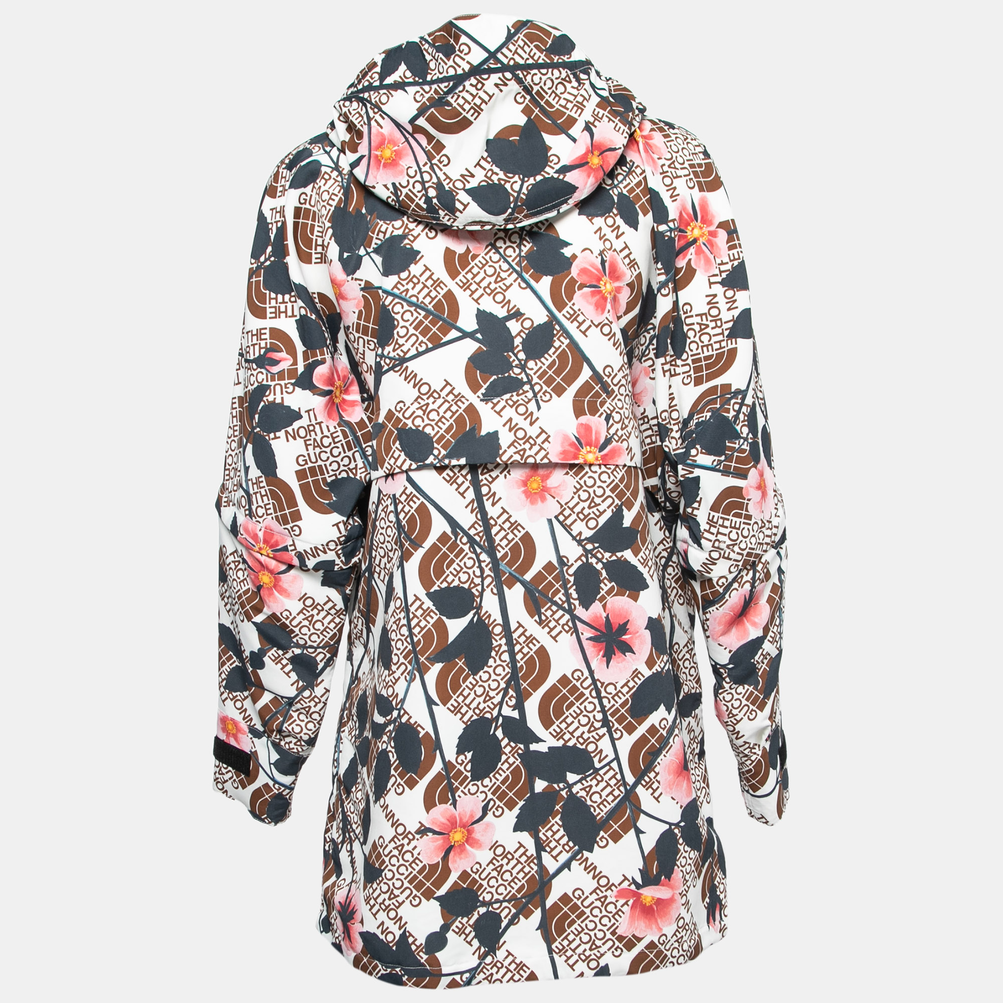 

Gucci X North Face Multicolor Floral Print Synthetic Hooded Jacket