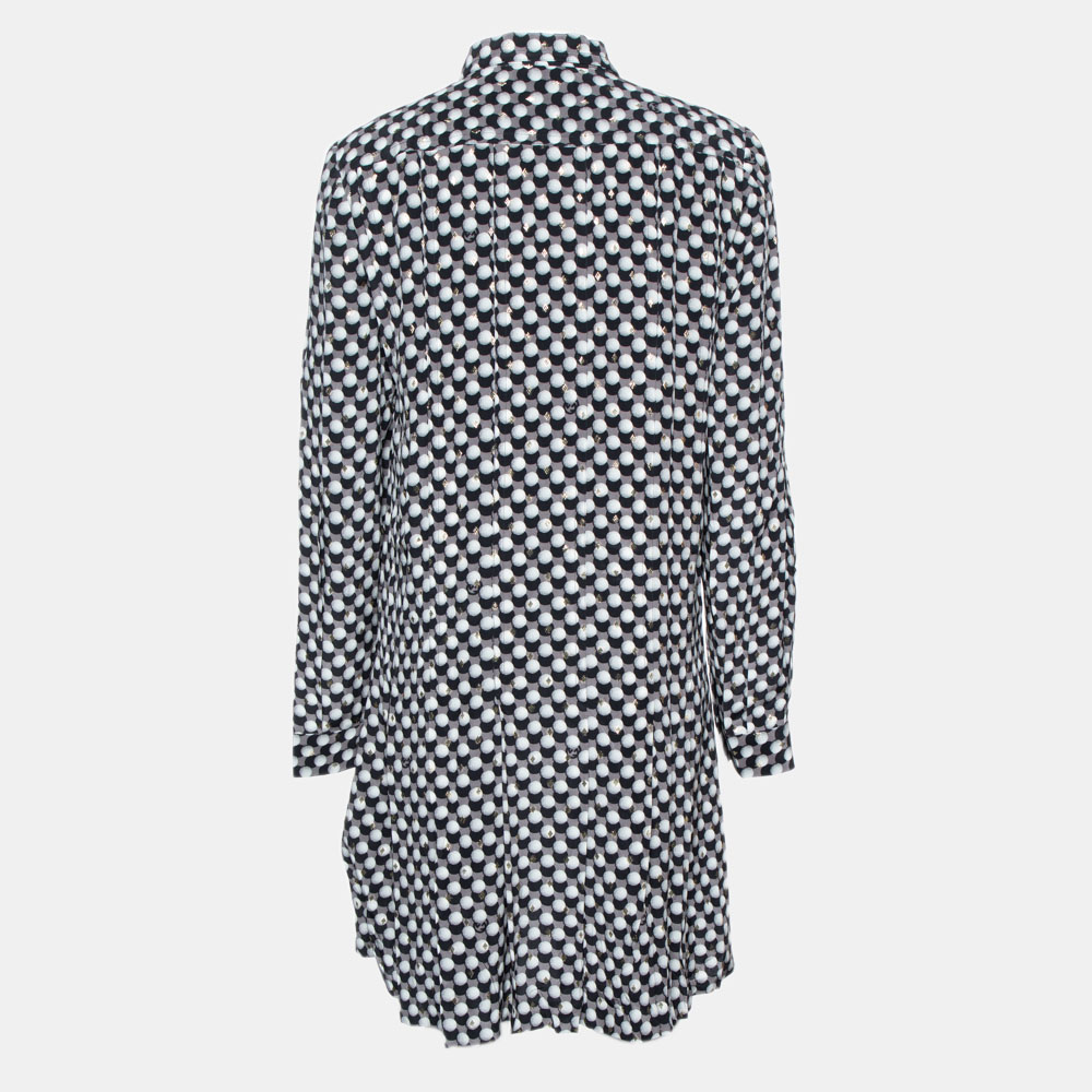 

Gucci Black Dot Printed Fil Coupe Midi Dress