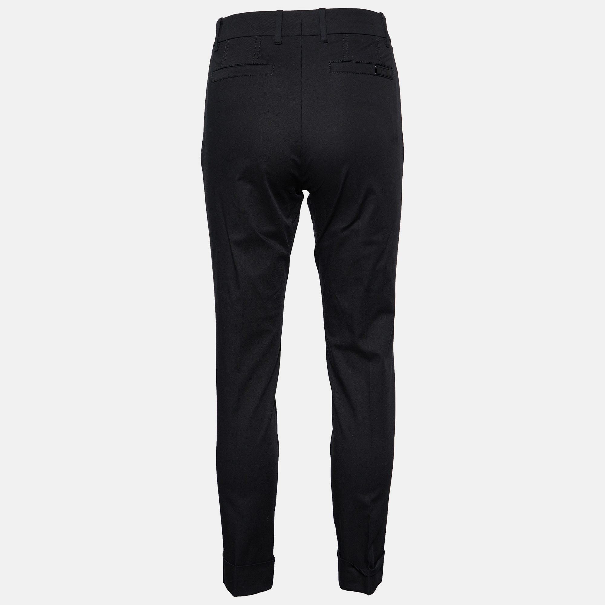 

Gucci Black Cotton Straight Leg Pants