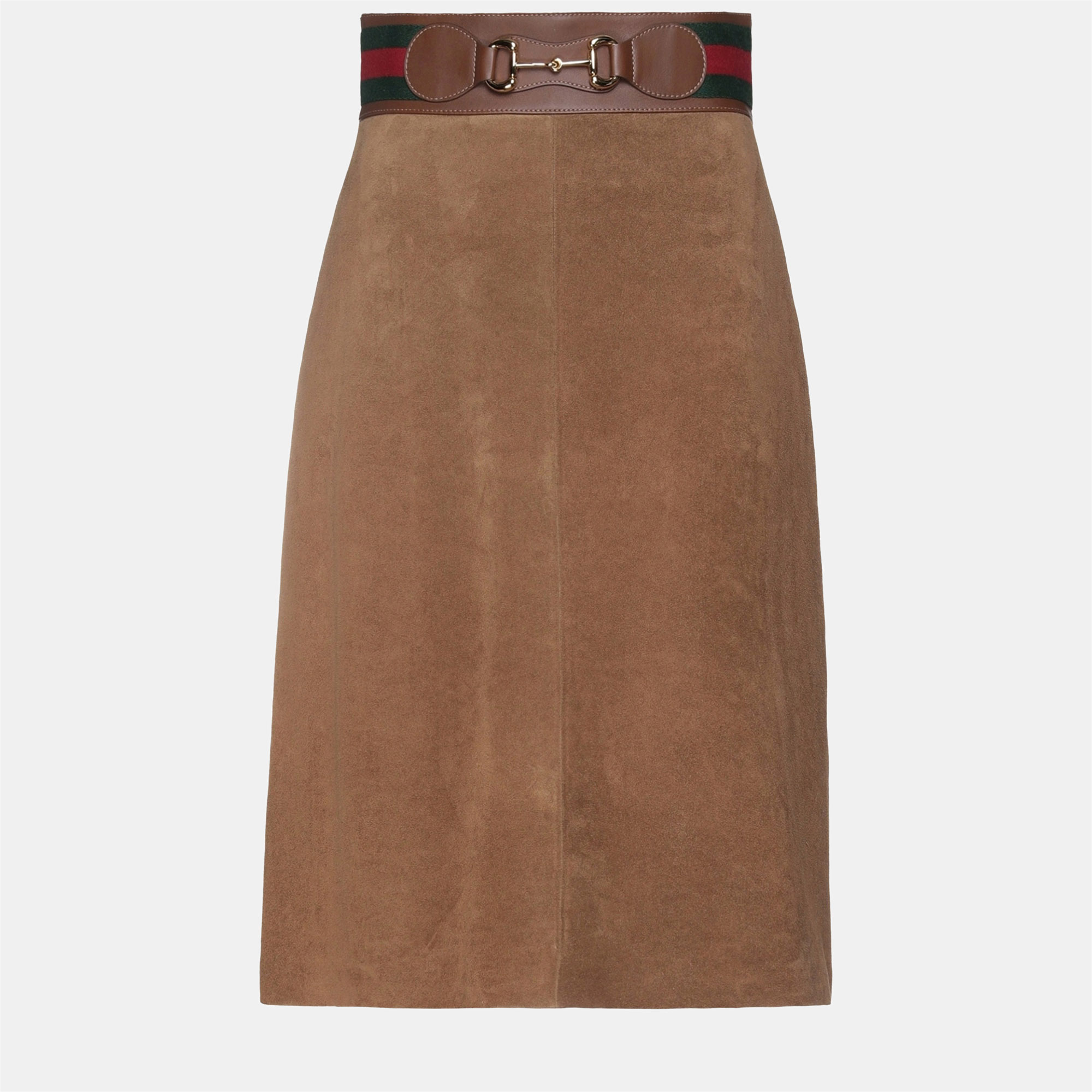 

Gucci Brown Suede Midi Skirt M (IT 42)