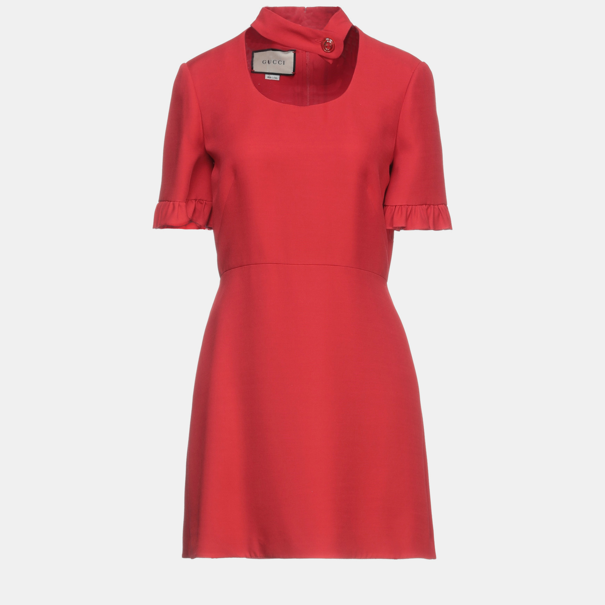 

Gucci Red Wool Blend Mini Dress  (IT 42