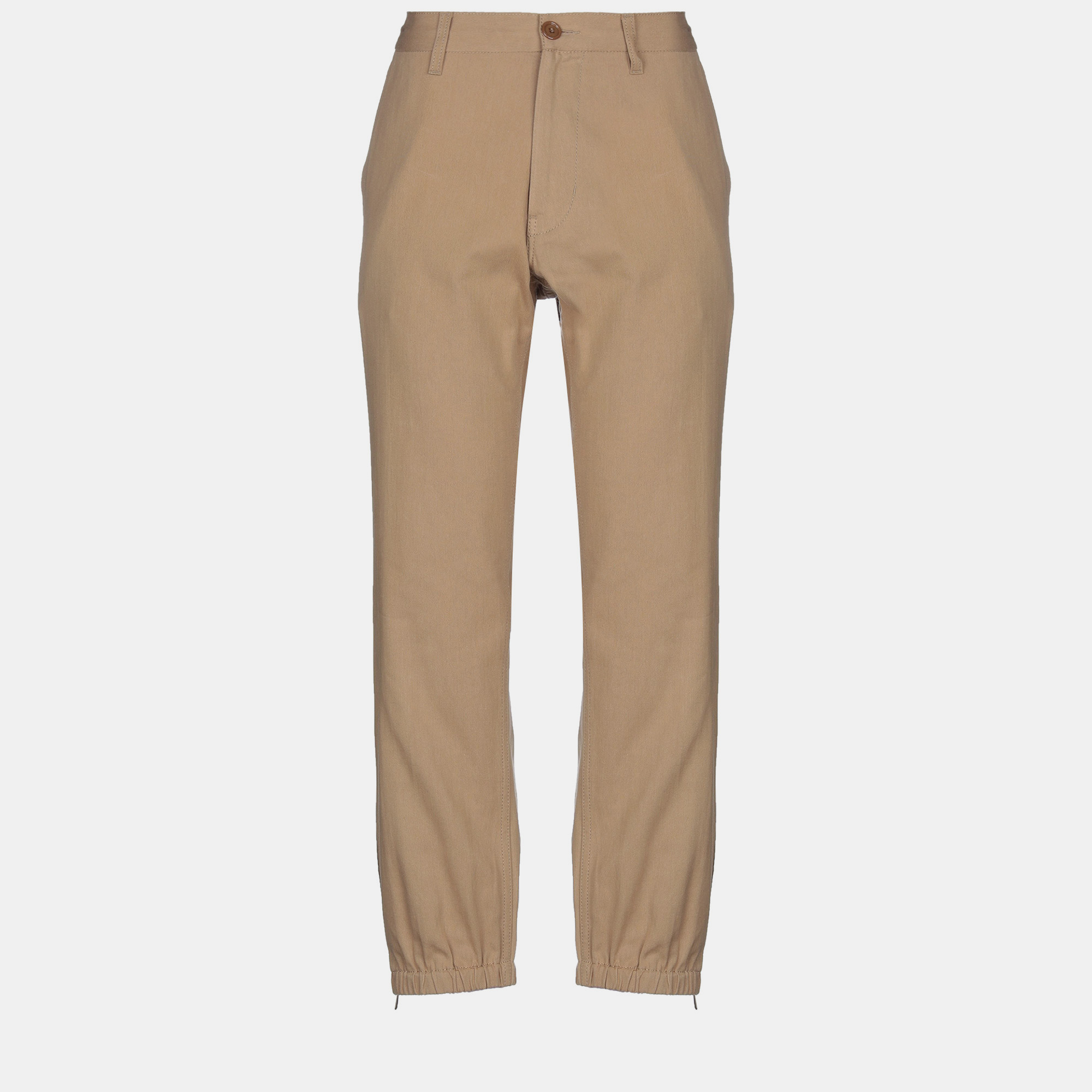 Pre-owned Gucci Cotton Pants 33 In Brown