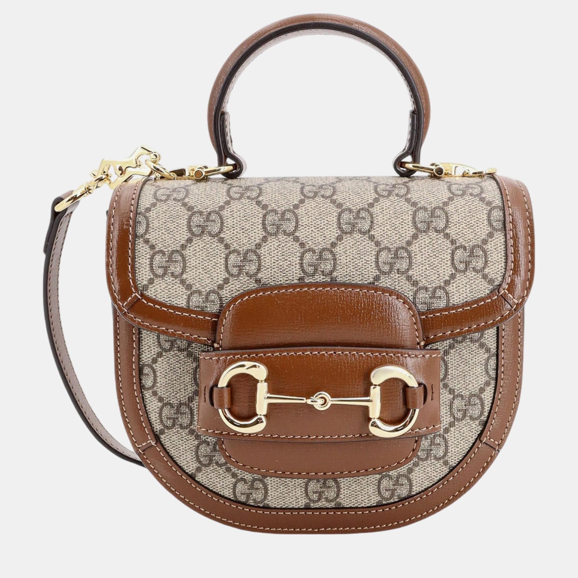 

Gucci Brown Horsebit 1955 Handbag