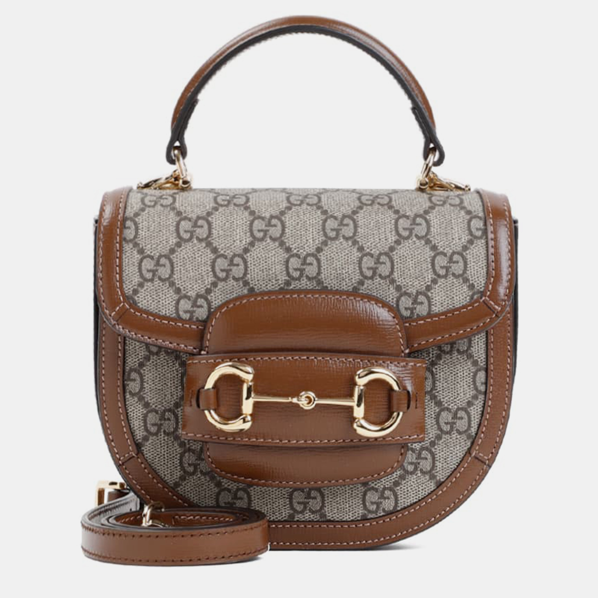 

Gucci Brown Sugar Mini Horsebit 1955 Tote Bag