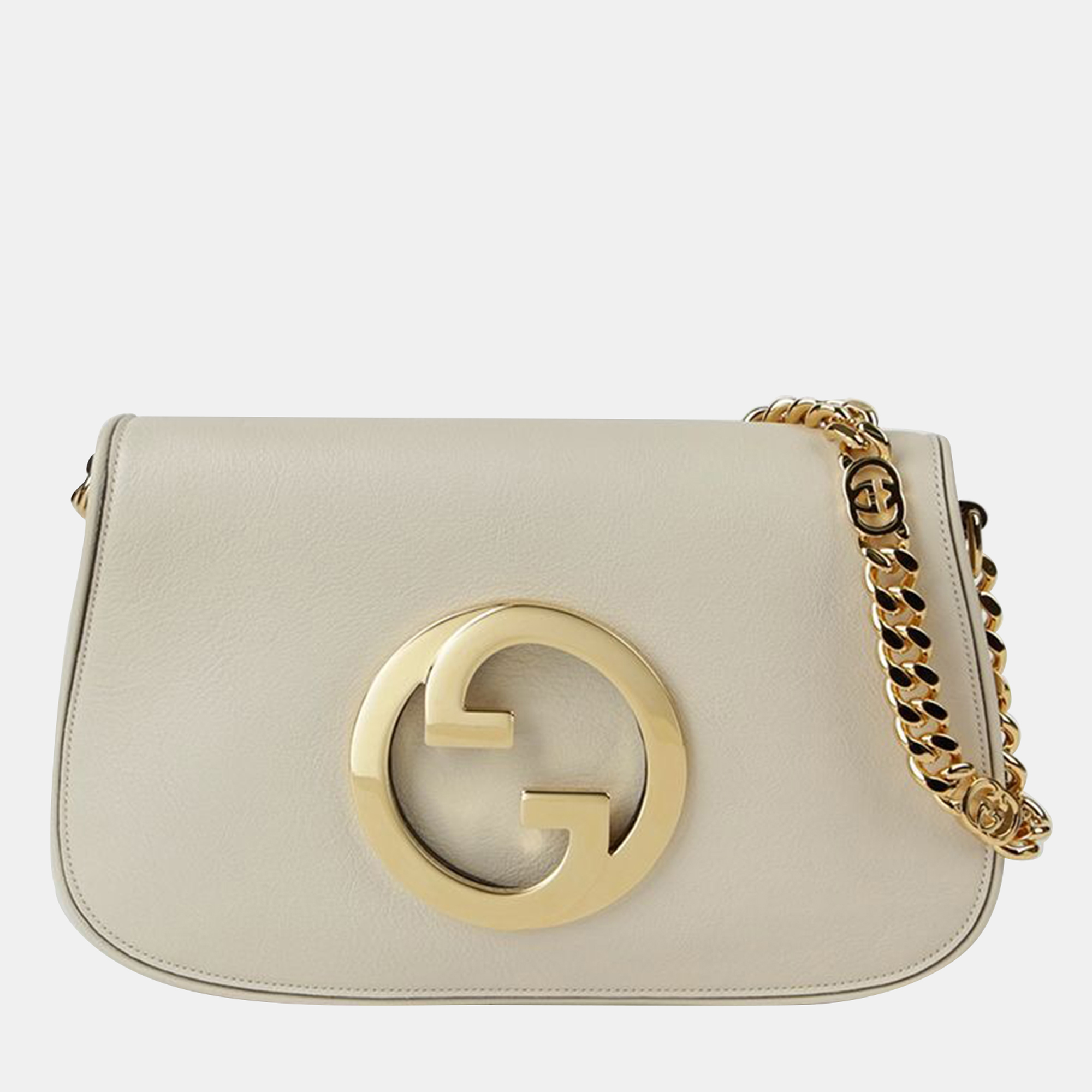 

Gucci Blondie Leather Shoulder Bag, White