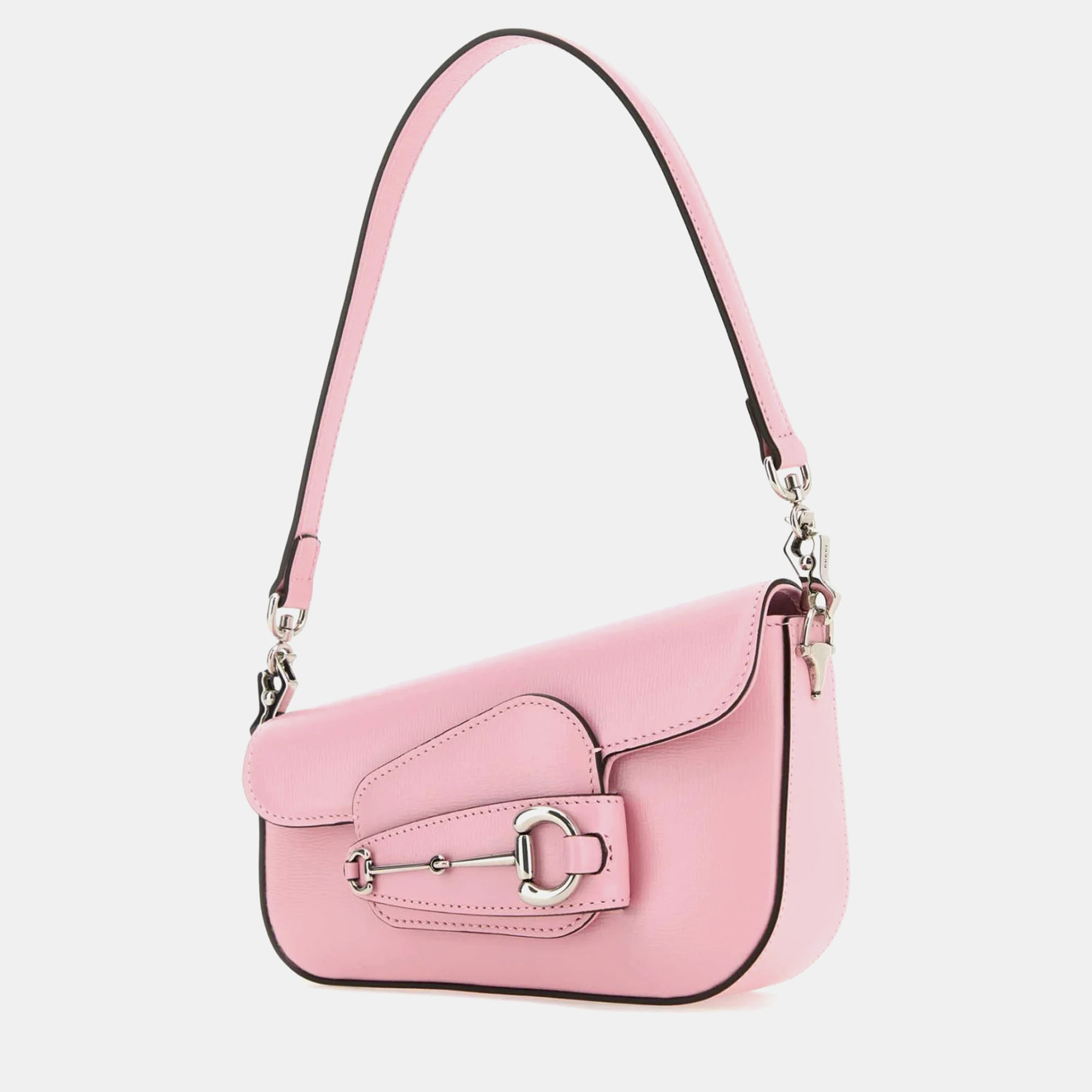 Gucci  Pink Leather Mini Gucci Horsebit 1955 Handbag 