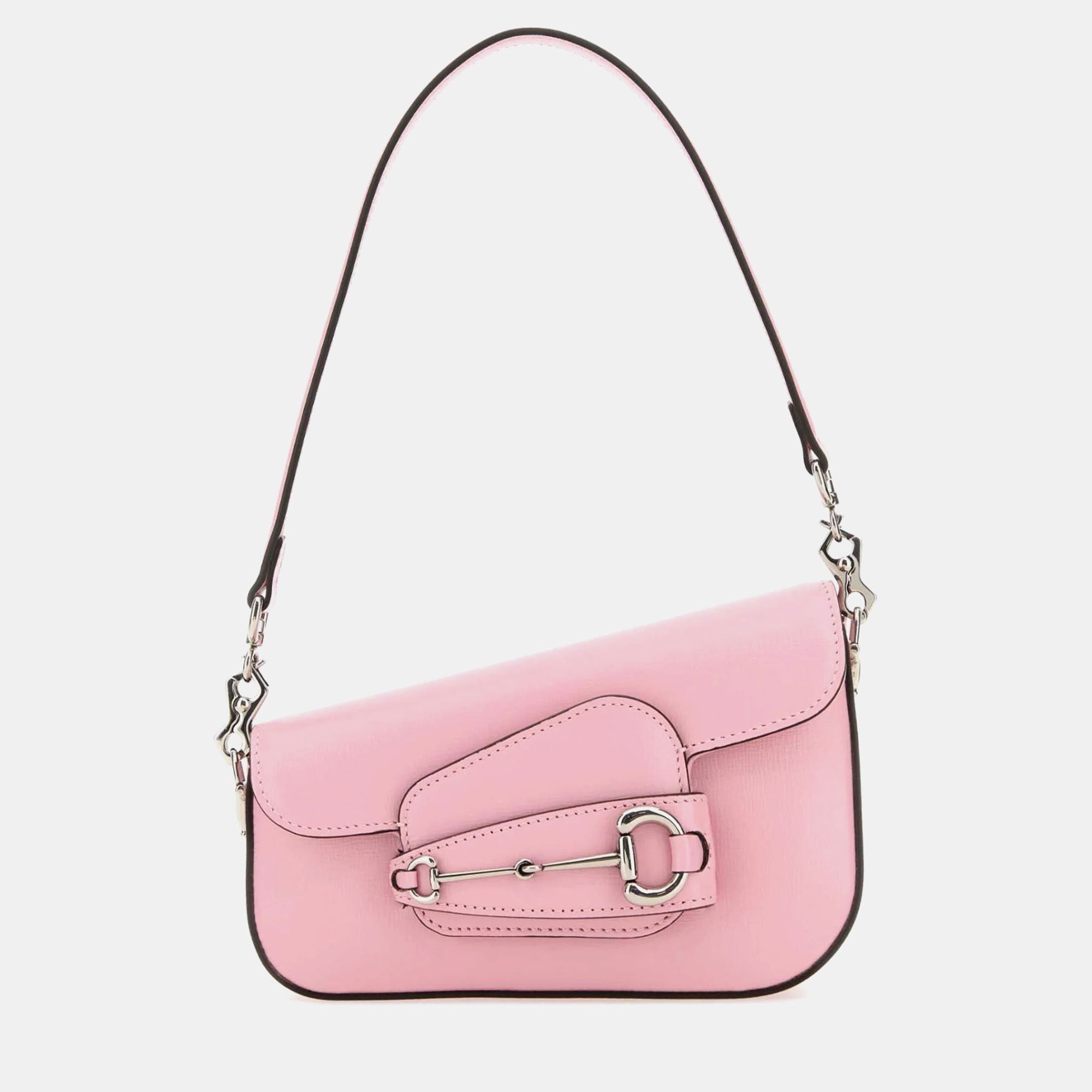 

Gucci Pink Leather Mini Gucci Horsebit 1955 Handbag