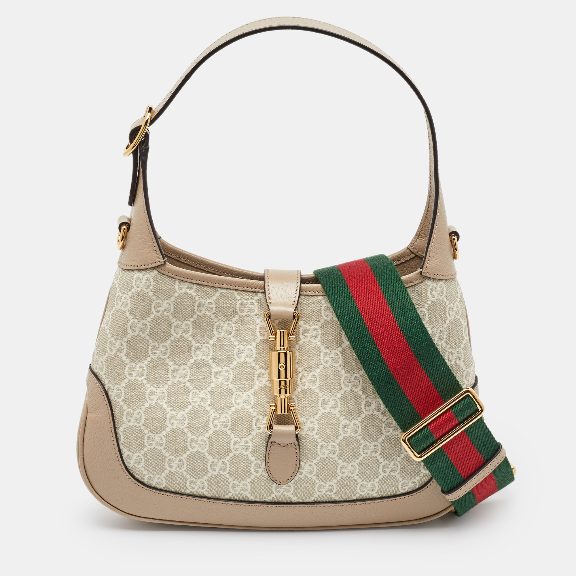 

Gucci Beige GG Supreme Canvas  Jackie 1961 Shoulder Bag