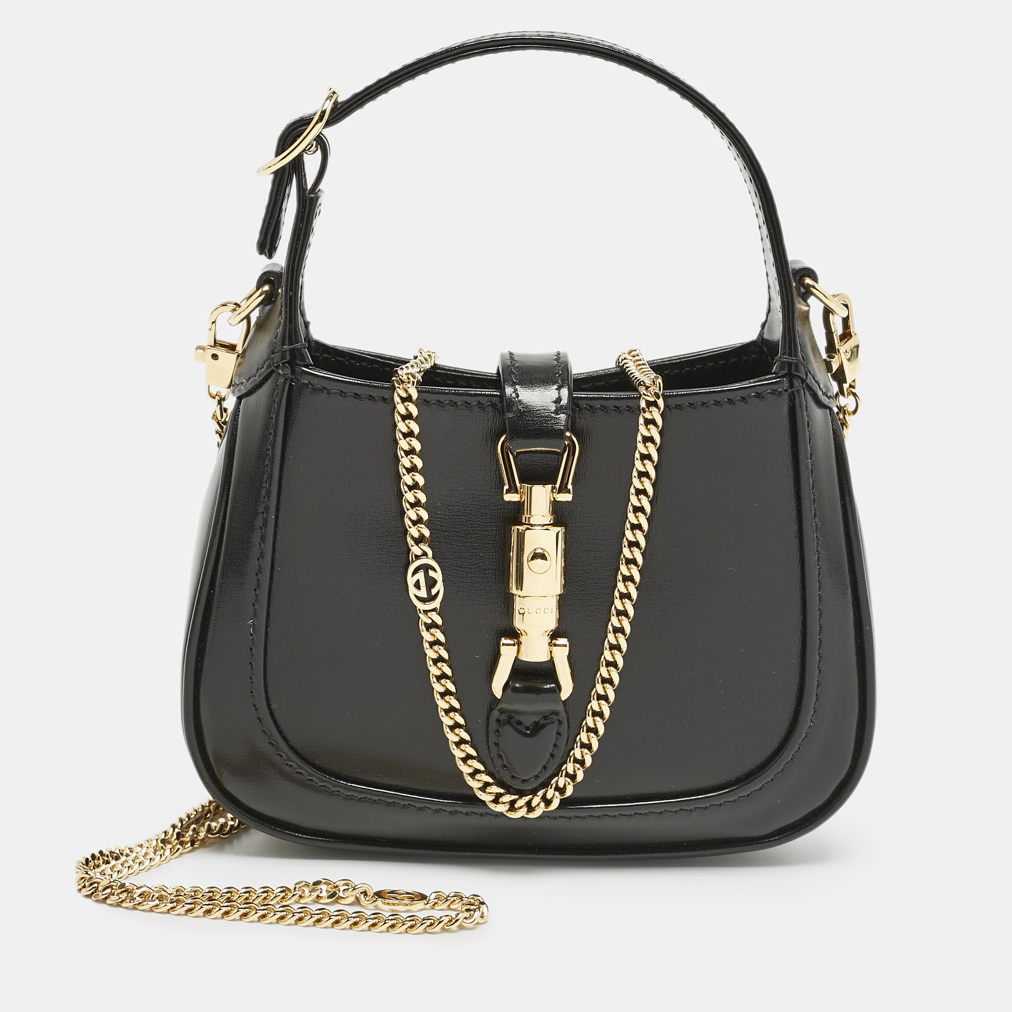 

Gucci Black Leather Nano Jackie 1961 Shoulder Bag