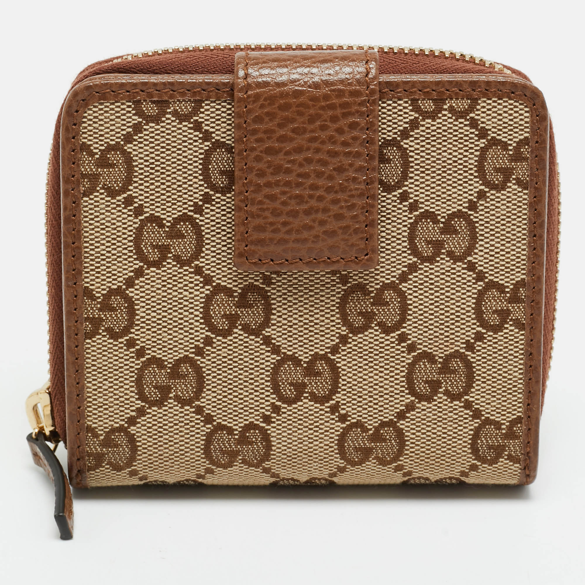 

Gucci Beige/Brown GG Canvas and Leather French Wallet