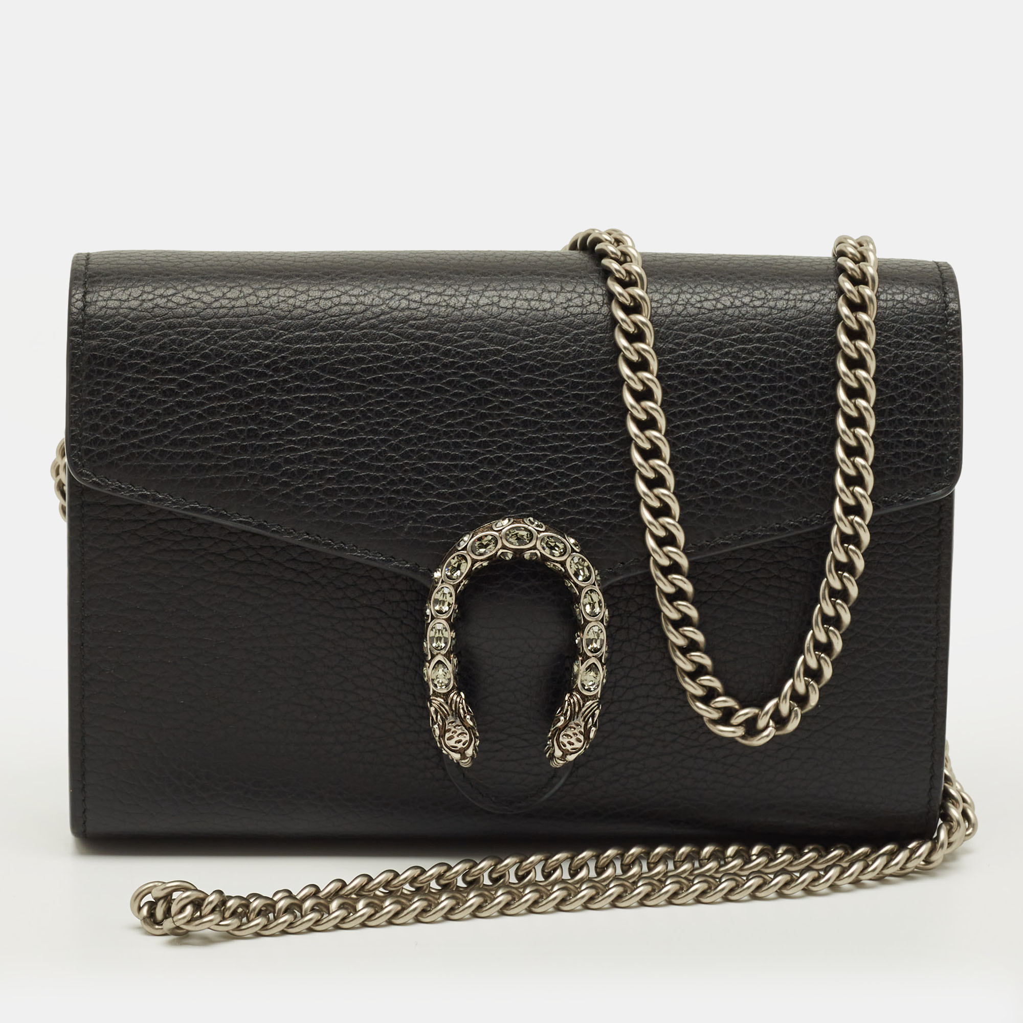 

Gucci Dionysus Black Leather Wallet On Chain