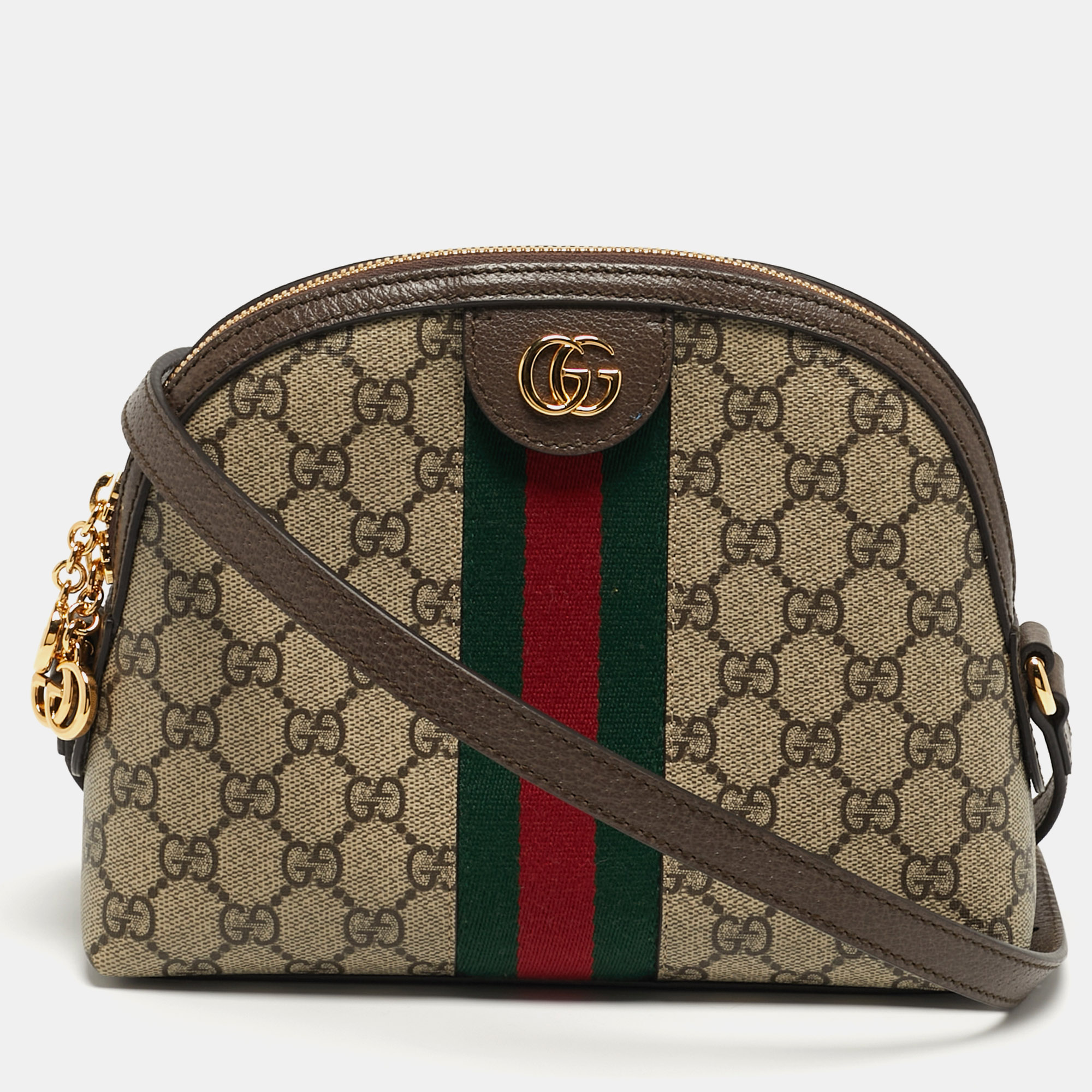 

Gucci Ophidia Small Beige/Brown GG Supreme Canvas Shoulder Bag