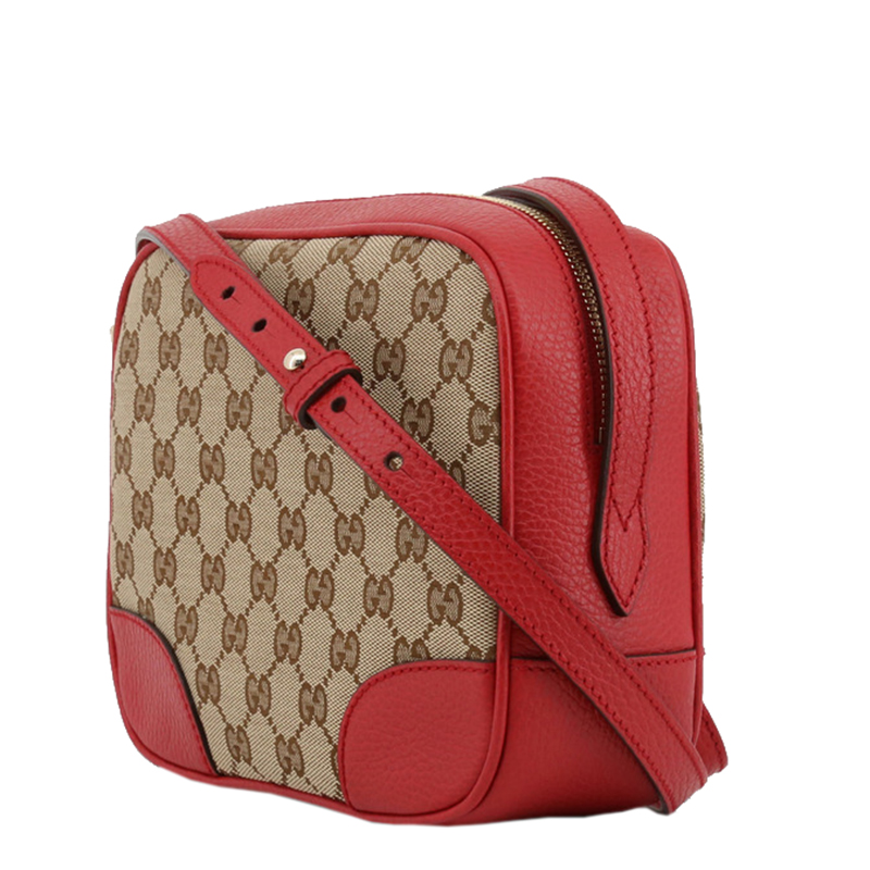 

Gucci Beige/Red GG Canvas and Leather Bree Crossbody Bag