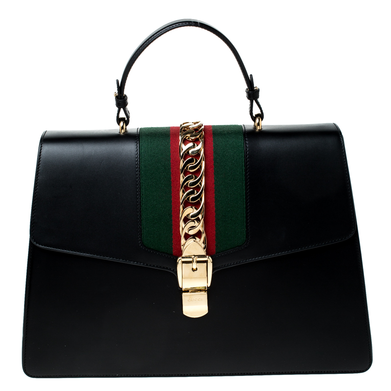 gucci sylvie black bag