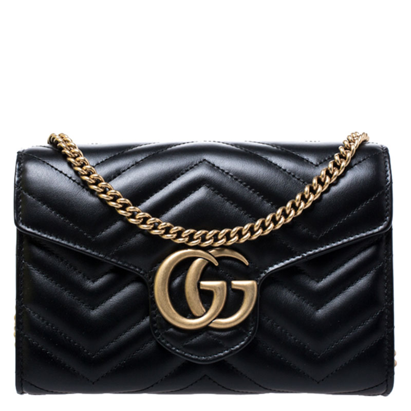 gucci mini marmont black
