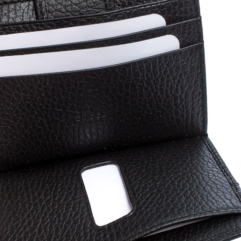 

Gucci Black Leather GG Marmont Card Wallet