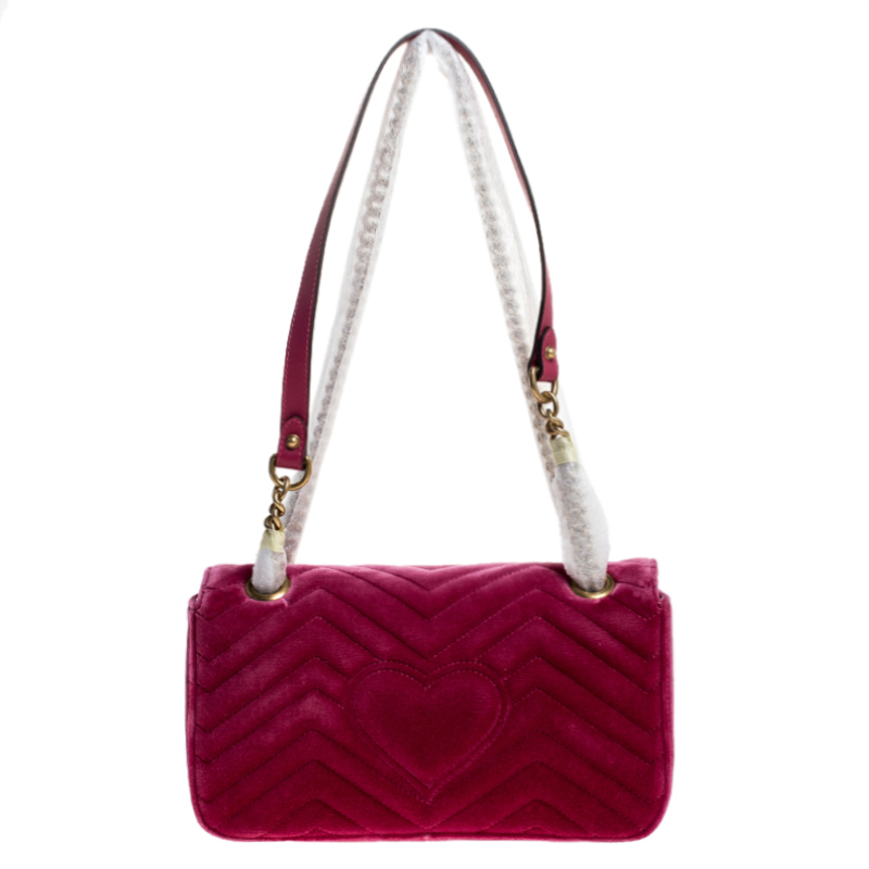 gucci marmont pink velvet
