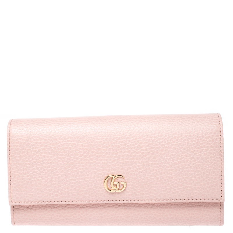 Gucci Light Pink Leather GG Marmont 