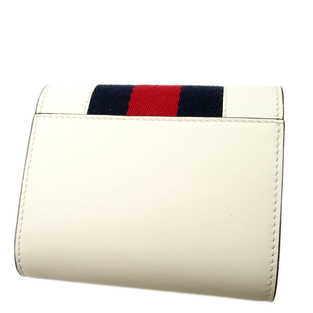 

Gucci White Leather Sylvie Small Wallet