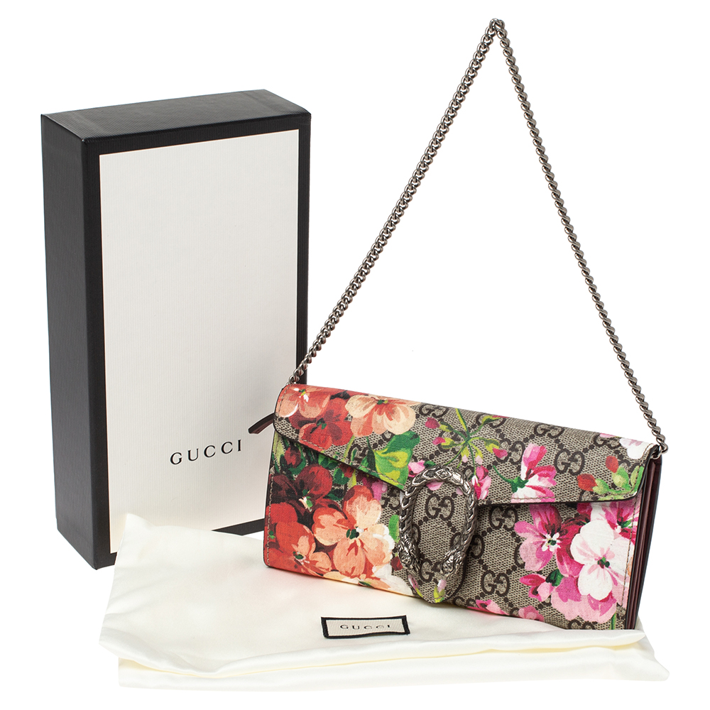 Gucci Multicolor GG Supreme Blooms Print Canvas Dionysus Wallet on Chain Gucci | TLC
