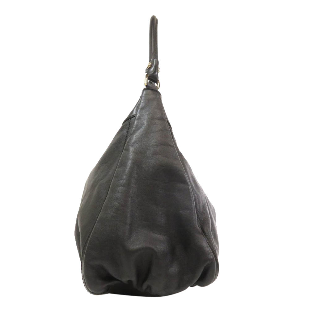 

Gucci Black Leather D Ring Hobo Bag