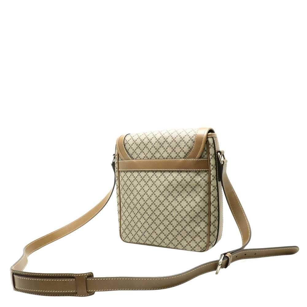 

Gucci Brown/Beige Diamante Signature Canvas Messenger Bag