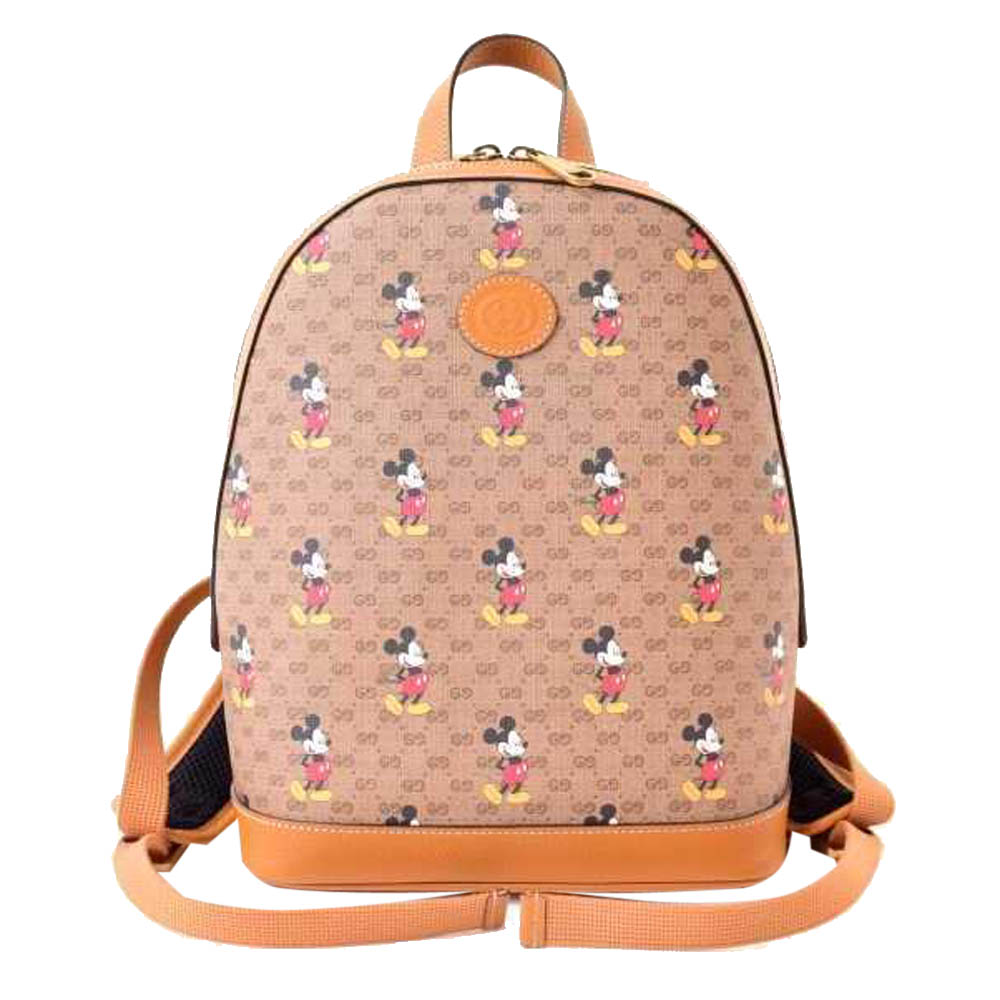 Pre-owned Gucci X Disney Brown Leather Small Backpack | ModeSens