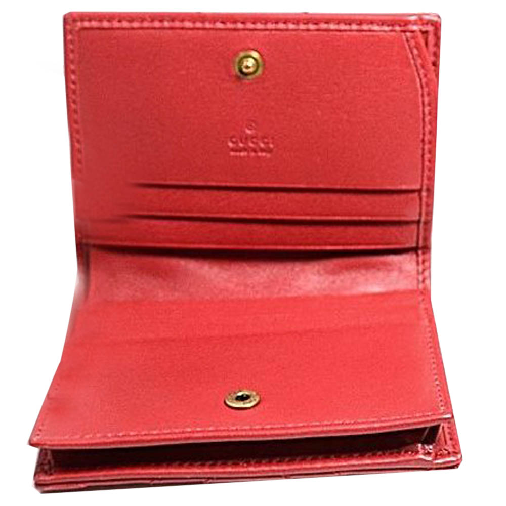 

Gucci Red GG Marmont Leather Card Wallet