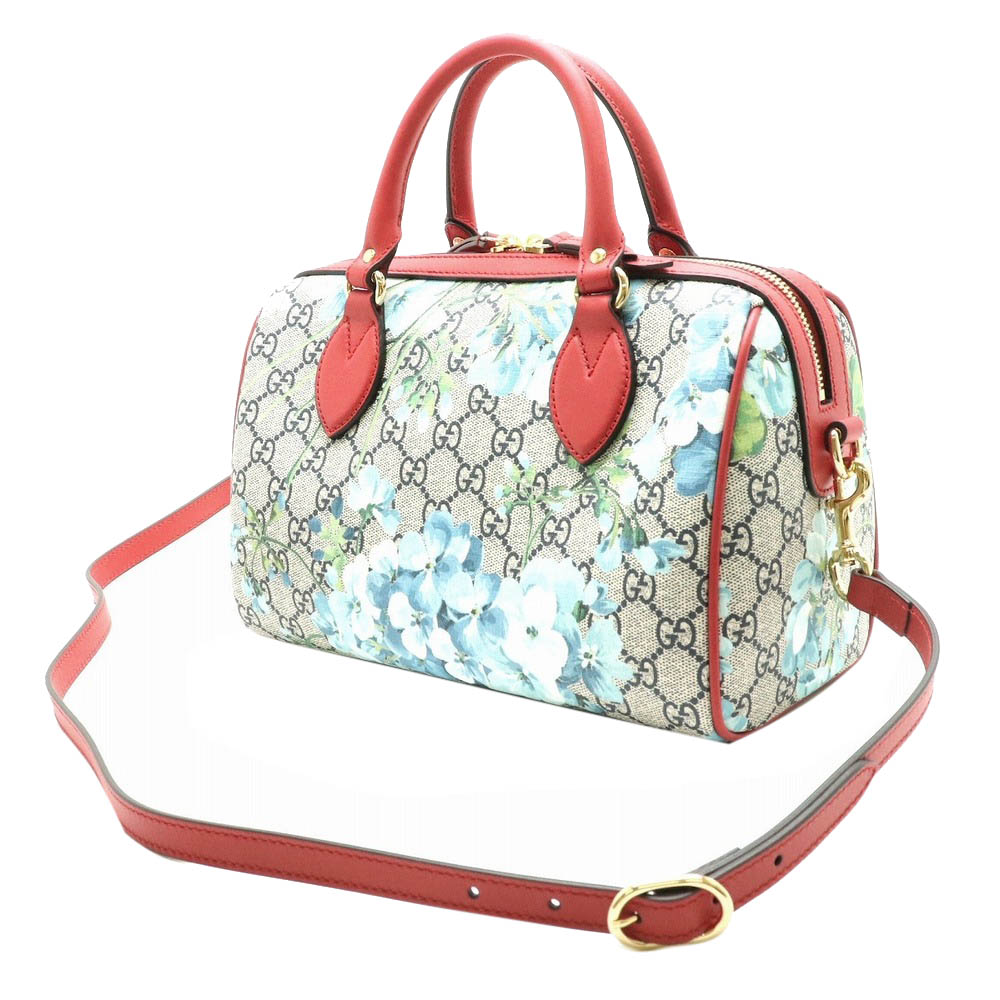 

Gucci Beige Blooms GG Supreme Canvas Small Boston Bag