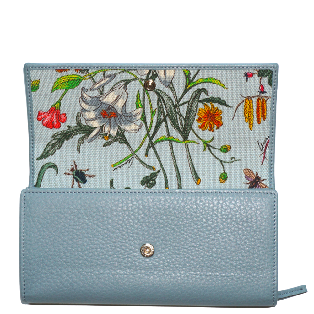

Gucci Leather Swing Wallet, Blue