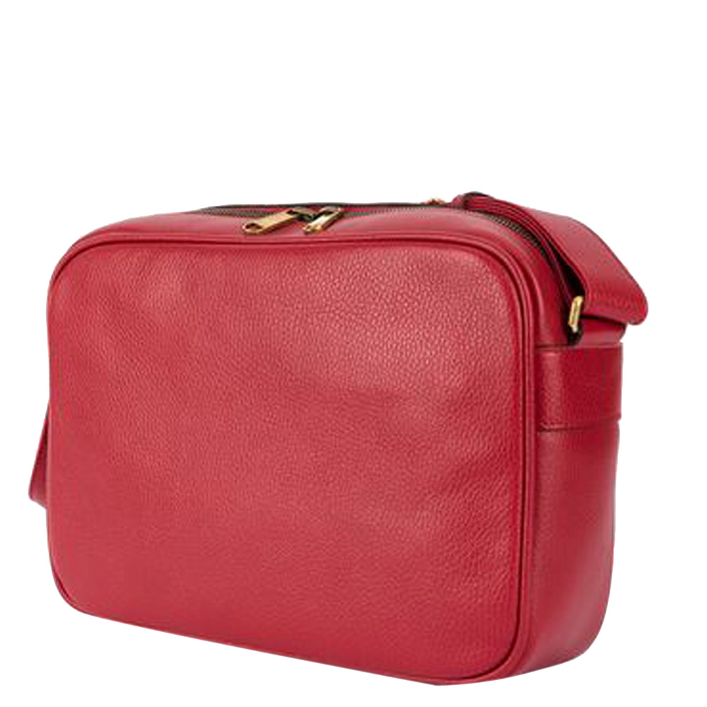 

Gucci Red Logo Leather Crossbody Bag, Multicolor