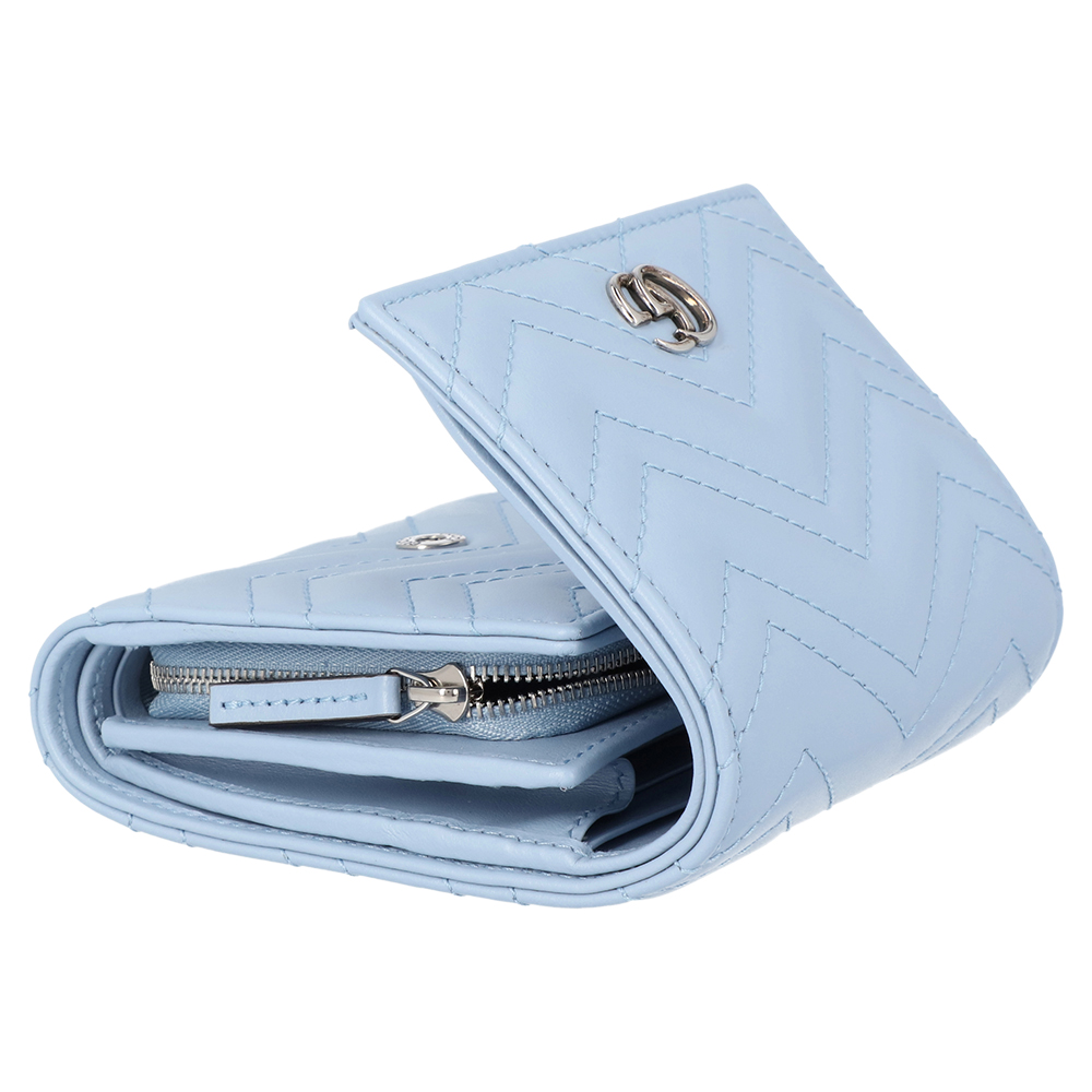 

Gucci Light Blue GG Marmont Small Wallet