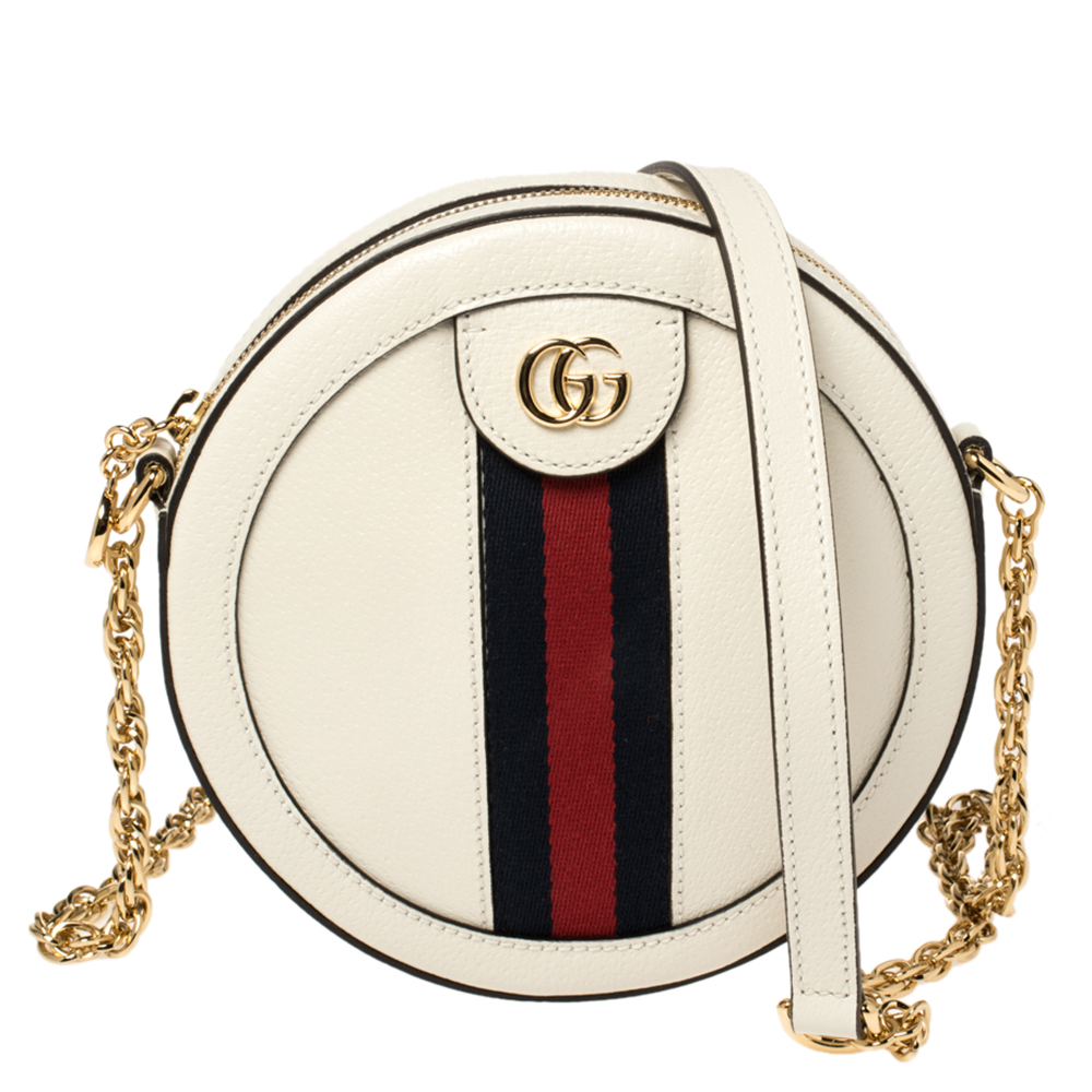 white gucci circle bag