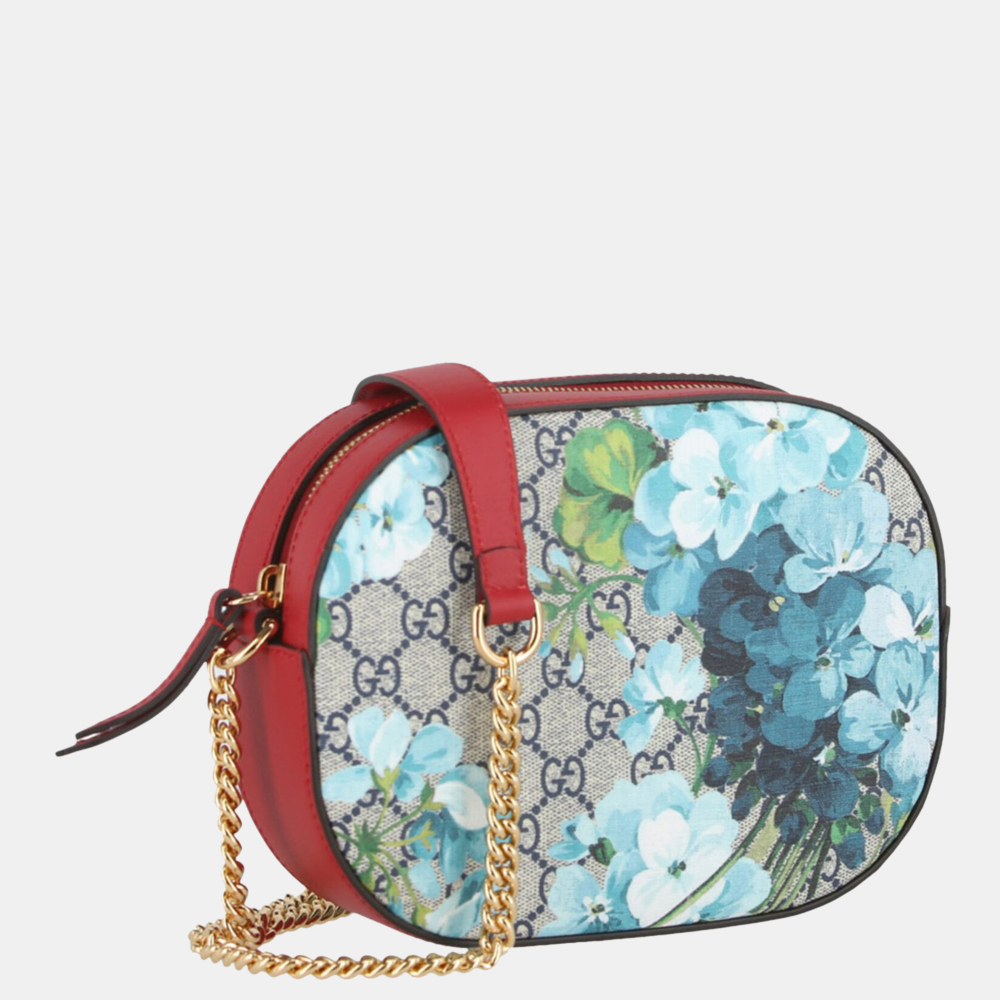 

Gucci Multi Canvas Leather GG Supreme Mini Blooms Shoulder Bag, Multicolor