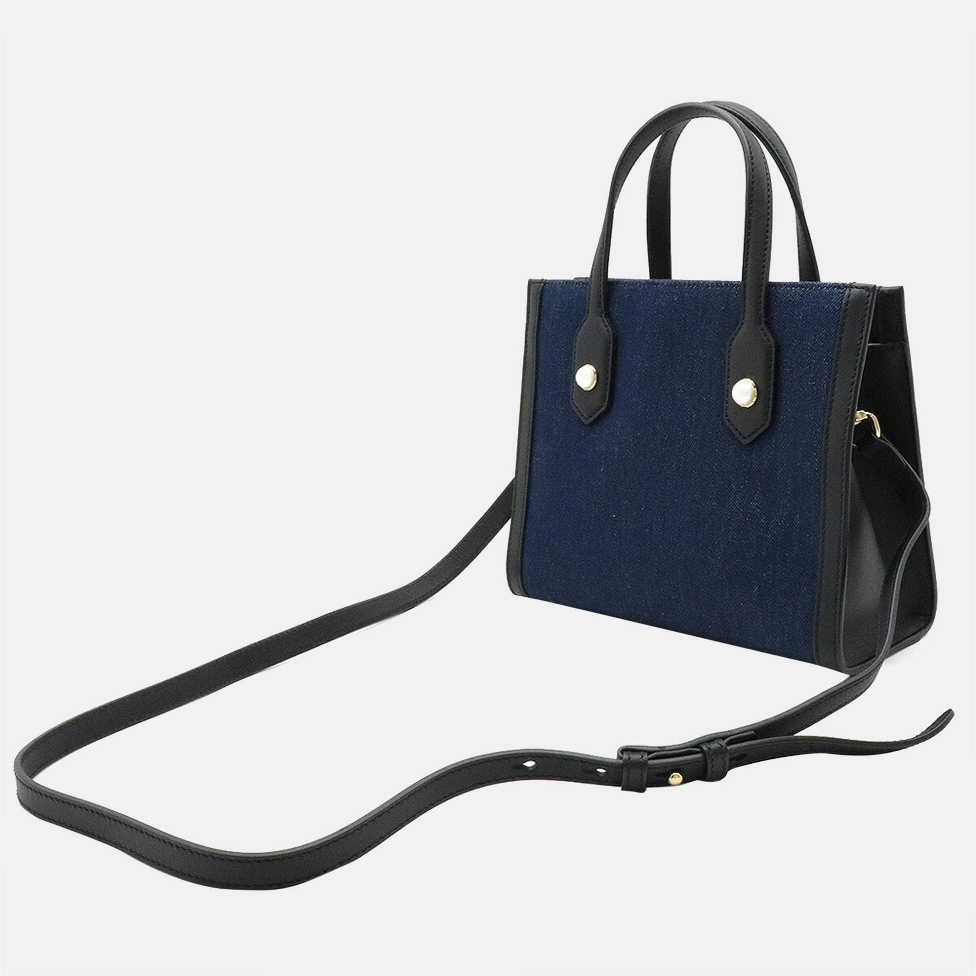 

Gucci Blue Denim Tiger Embroidered Pearl Tote Bag