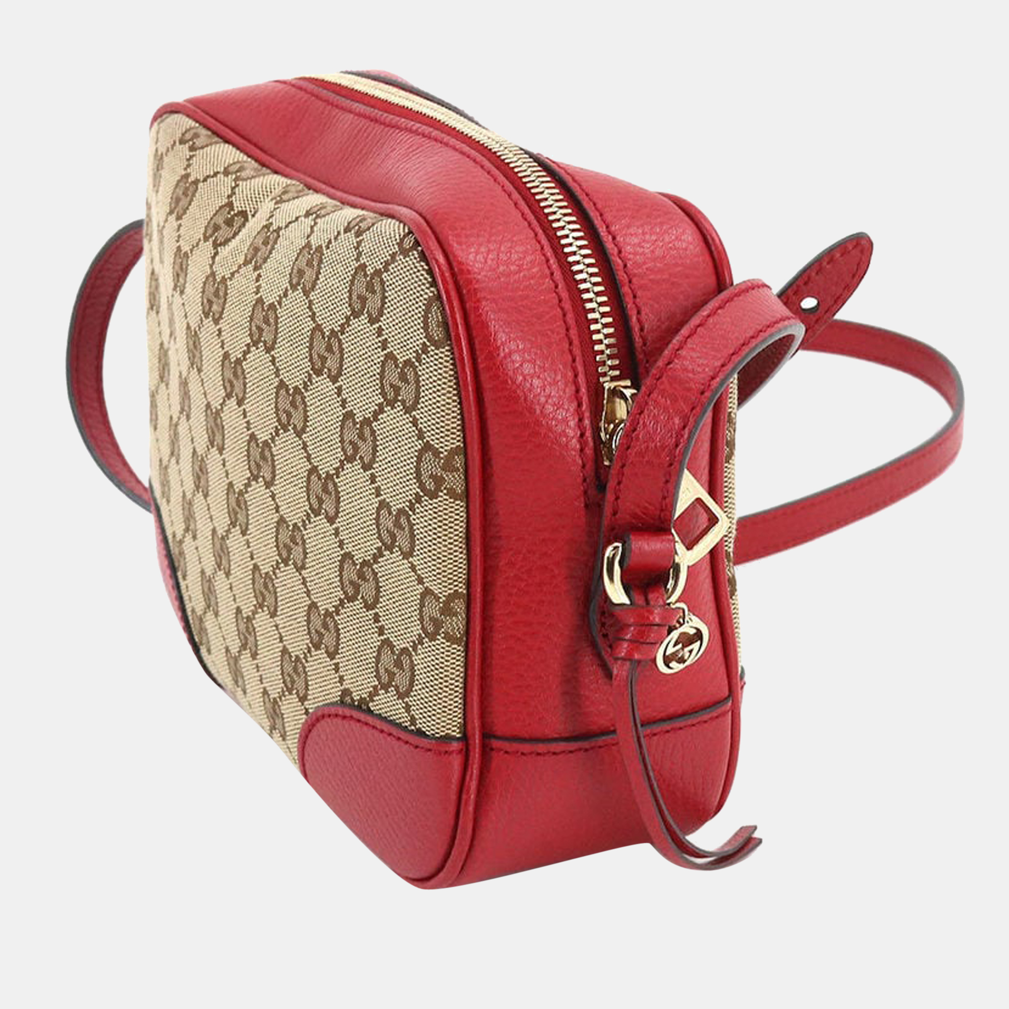 

Gucci Brown Leather and Canvas Bree Shoulder Bag