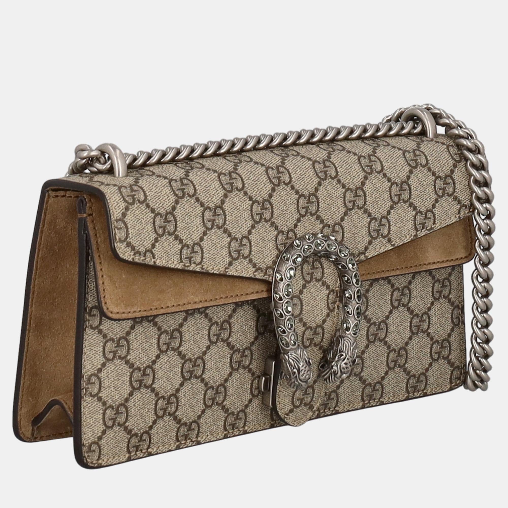 

Gucci Women's Synthetic Fibers Shoulder Bag - Beige