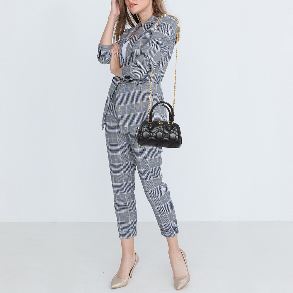 

Gucci Black GG Matelassé Leather Mini Bag