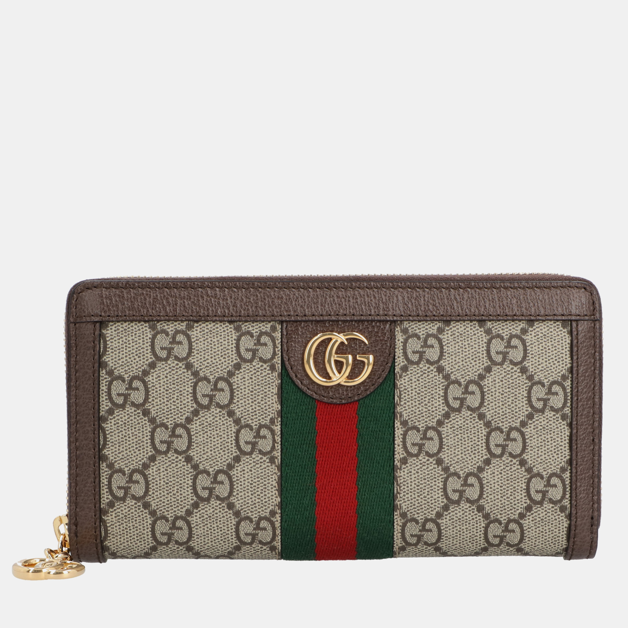 

Gucci Beige Canvas and Leather Ophidia Continental GG Supreme Continental Wallet