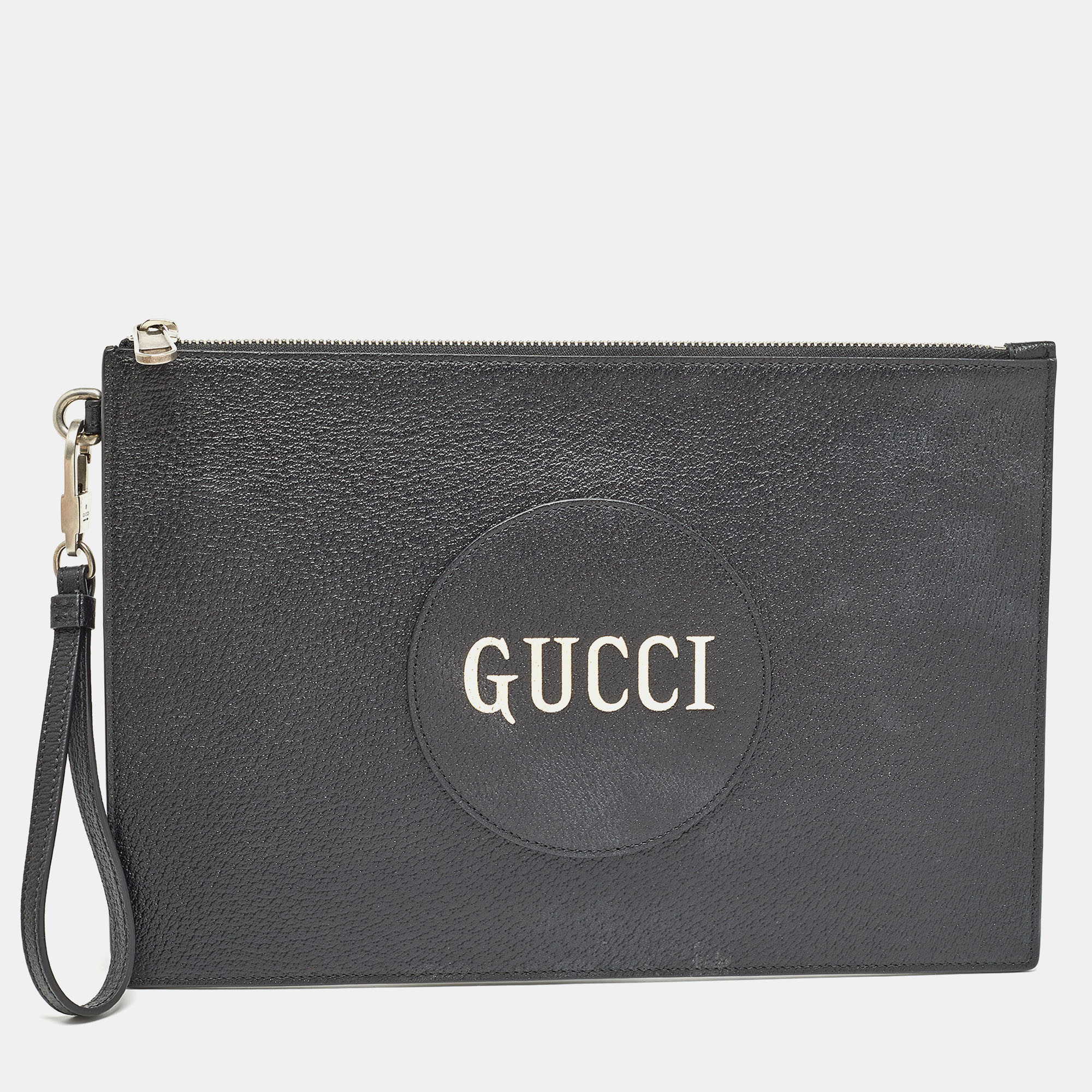 Pre-owned Gucci Black Leather Off The Grid Clutch