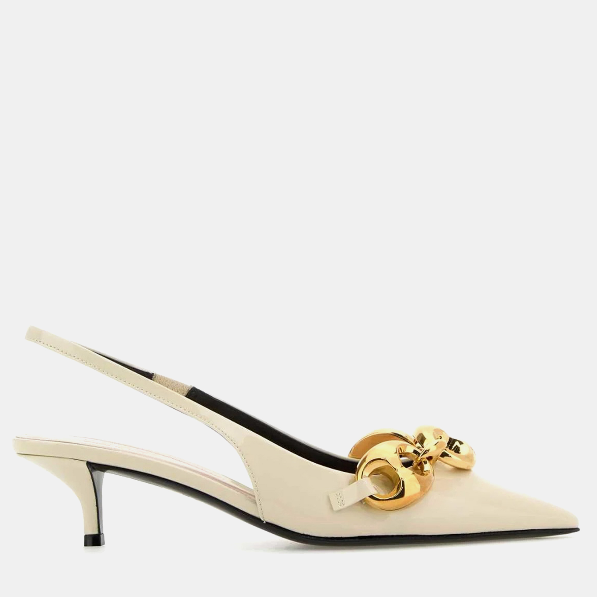 

Gucci Ivory Leather Pump, Cream